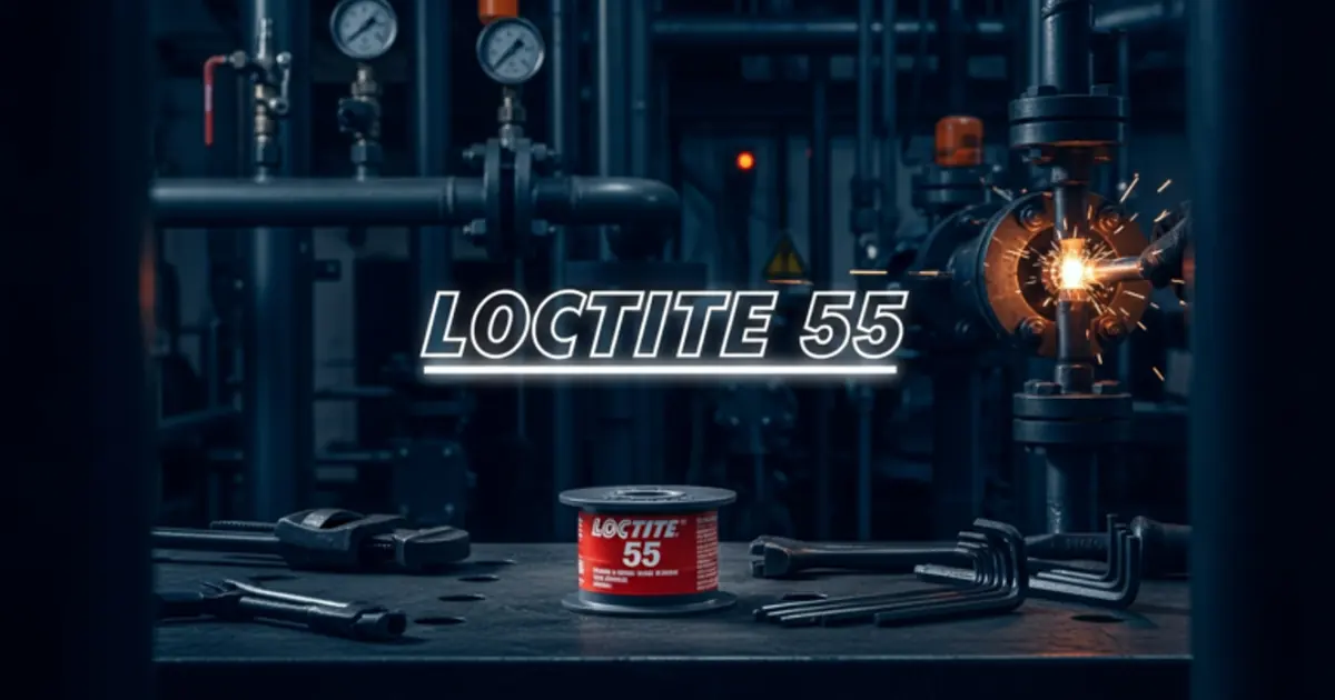 Loctite 55 : une étanchéité durable pour raccords filetés démontés et remontés